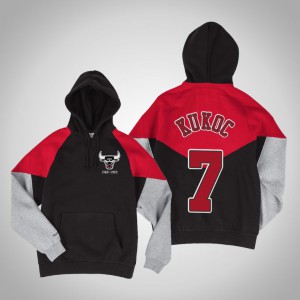 Toni Kukoc Chicago Bulls Pullover Men's #7 Trading Block Hoodie - Black 146413-667
