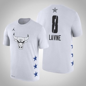 Zach LaVine Chicago Bulls Game Men's #8 2019 All-Star T-Shirt - White 400981-513