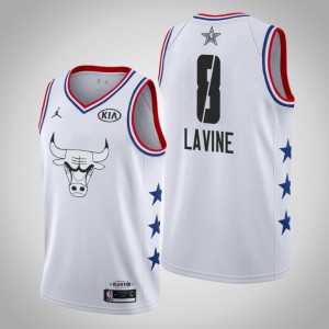 Zach LaVine Chicago Bulls Swingman Men's #8 2019 All-Star Jersey - White 954216-278