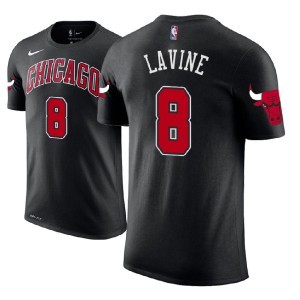Zach LaVine Chicago Bulls Name & Number Men's #8 Statement T-Shirt - Black 620147-983