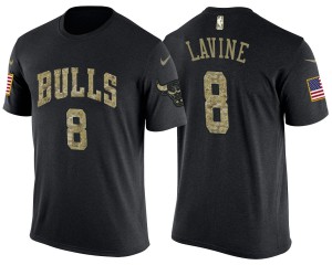 Zach LaVine Chicago Bulls USA Flag USA Flag Men's #8 Name & Number T-Shirt - Camo 623450-272