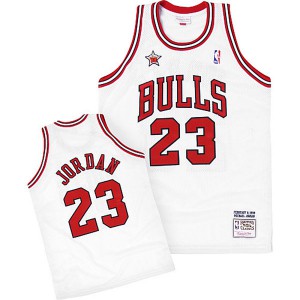 Michael Jordan Chicago Bulls Mitchell & Ness 1998 Men's All-Star Jersey - White 608618-782
