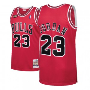Michael Jordan Chicago Bulls 1998 Finals Swingman Men's #23 Hardwood Classics Jersey - Red 839282-877