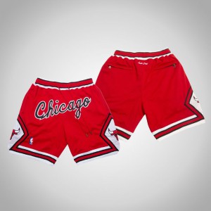 Chicago Bulls NBA Authentic Basketball Men's Hardwood Classics Shorts - Red 163424-907