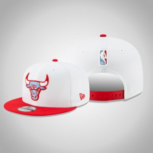 Chicago Bulls NBA 2020 Season 9FIFTY Snapback Adjustable Men's Earned Hat - White Red 803420-441
