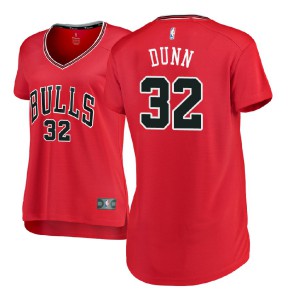 Kris Dunn Chicago Bulls 2017-18 Edition Replica Women's #32 Icon Jersey - Red 143071-563