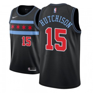 Chandler Hutchison Chicago Bulls NBA 2018-19 Edition Youth #15 City Jersey - Black 691336-462