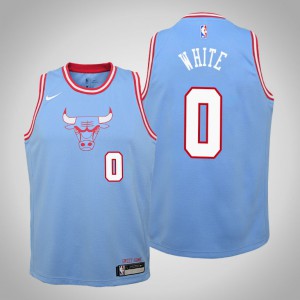 Coby White Chicago Bulls 2020 Season Youth #0 City Jersey - Blue 420305-761