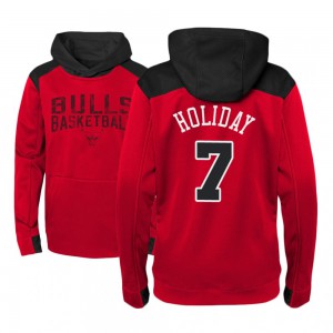Justin Holiday Chicago Bulls Youth #7 Outerstuff Off The Court Hoodie - Red 310830-583