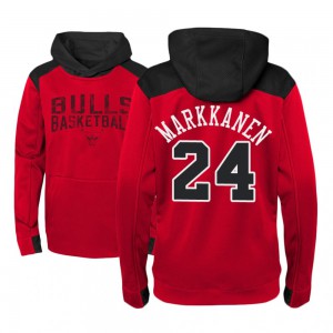 Lauri Markkanen Chicago Bulls Youth #24 Outerstuff Off The Court Hoodie - Red 359534-107