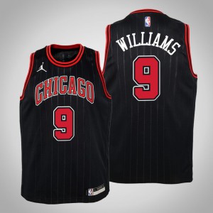 Patrick Williams Chicago Bulls 2020 NBA Draft 2021 Season Youth #9 Statement Jersey - Black 560744-720