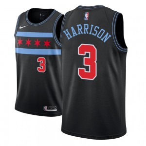Shaquille Harrison Chicago Bulls NBA 2018-19 Edition Youth #3 City Jersey - Black 756078-748