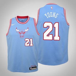 Thaddeus Young Chicago Bulls 2020 Season Youth #21 City Jersey - Blue 334735-919