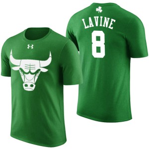 Zach LaVine Chicago Bulls Men's #8 St. Patrick's Day T-Shirt - Green 550758-351