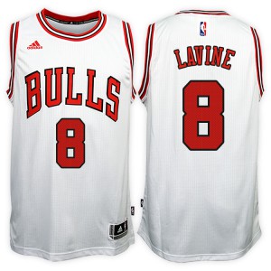 Zach LaVine Chicago Bulls New Swingman Men's #8 Home Jersey - White 307615-183