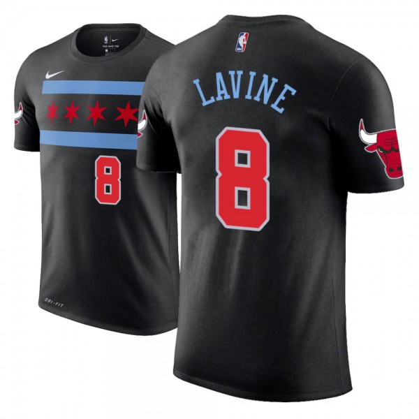 Zach LaVine Chicago Bulls Hardwood Classics Men's #8 Split T-Shirt